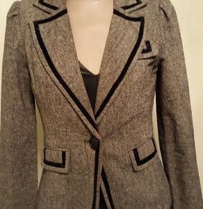 Black and grey tweed blazer size S